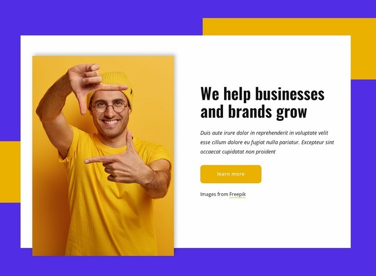 We know how to create revolutionary experiences Wix Template Alternative