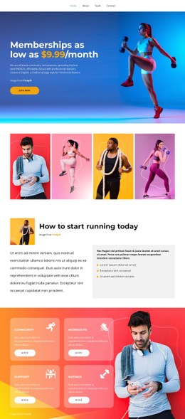We Are A Sport Club Site Template