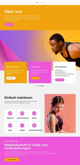 Alle Sportniveaus - HTML Builder Online