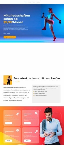 Wir Sind Ein Sportverein – Web-Mockup