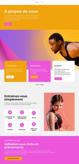 Tous Niveaux Sportifs - Conception Professionnelle Personnalisable