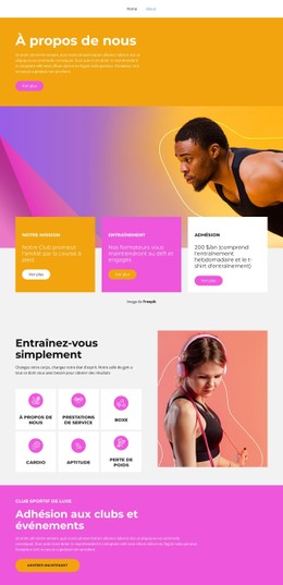 Tous Niveaux Sportifs Modèle De Grille CSS