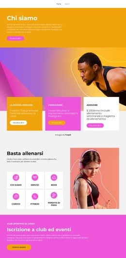 Tutti I Livelli Sportivi - HTML Builder Online