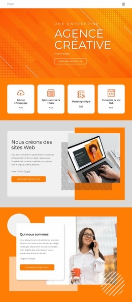 L'Agence Créative Pour Votre Prochain Grand Projet - Créateur De Sites Web Ultime