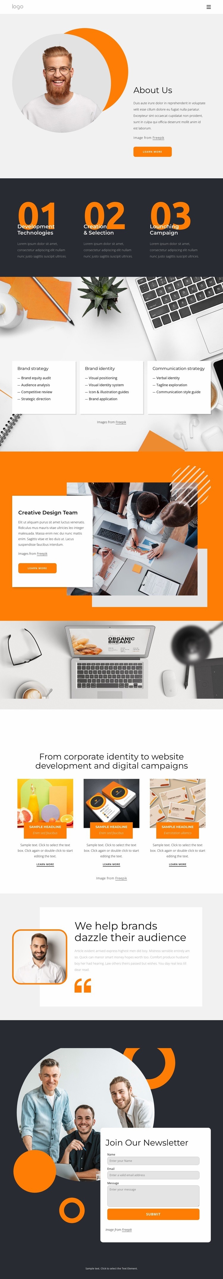 We do everything for you Homepage Design