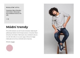 Módní Trendy Pro Muže Jednoduchá Šablona HTML CSS