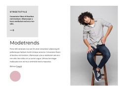 Modetrends Für Männer - Professionelle Landingpage
