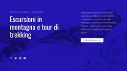 Progettazione Del Sito Web Per Escursioni In Montagna