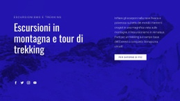 Il Mockup Del Sito Web Più Creativo Per Escursioni In Montagna