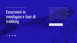 Escursioni In Montagna - Download Del Modello Di Sito Web