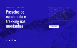 Passeios De Caminhada Nas Montanhas - Lindo Modelo Joomla