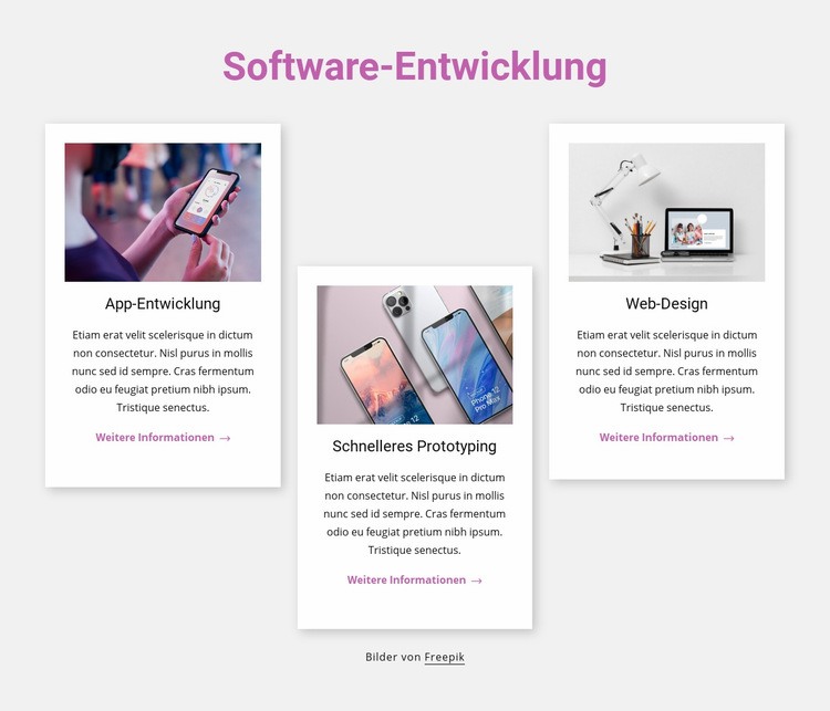 Softwareentwicklungstechnik Website design
