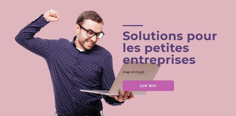 Solutions logicielles pour les petites entreprises Conception de site Web