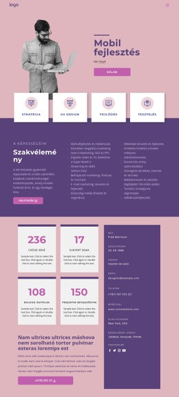 Szoftverfejlesztő HTML Sablonok