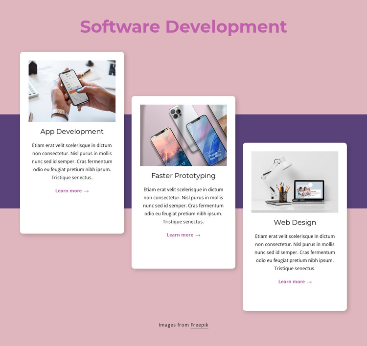Cloud-native software development One Page Template