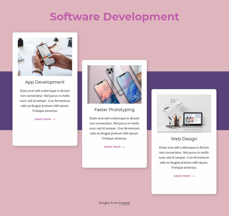 Cloud-native software development Website Template