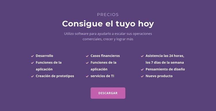 Lista con título Diseño de páginas web