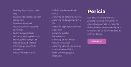 Texto, Lista Y Botón: Página De Destino Profesional Personalizable