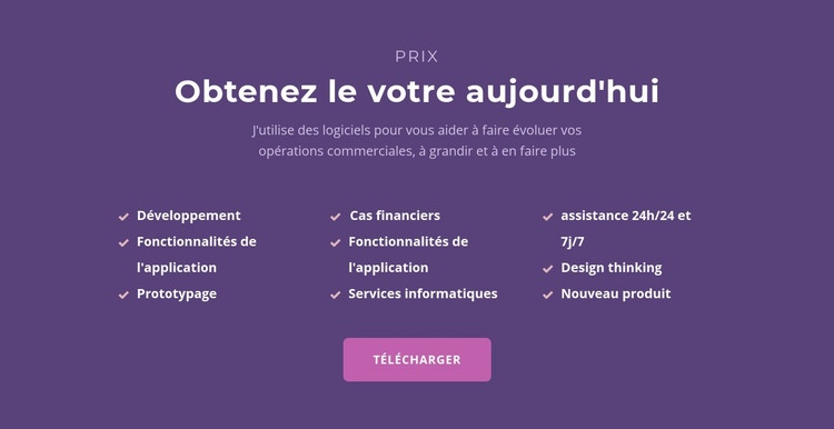 Liste avec titre Créateur de site Web HTML