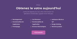 Liste Avec Titre : Modèle De Site Web D'Une Seule Page