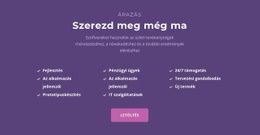 Lista Címsorral Egyszerű HTML CSS-Sablon