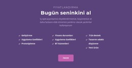 Başlıklı Liste Basit HTML CSS Şablonu