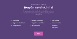 Başlıklı Liste - HTML Sayfası Şablonu