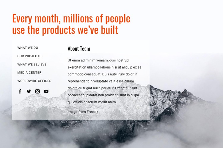 How to build great products CSS Template