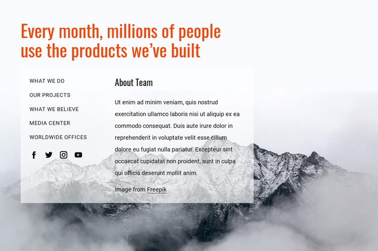 How to build great products HTML5 Template