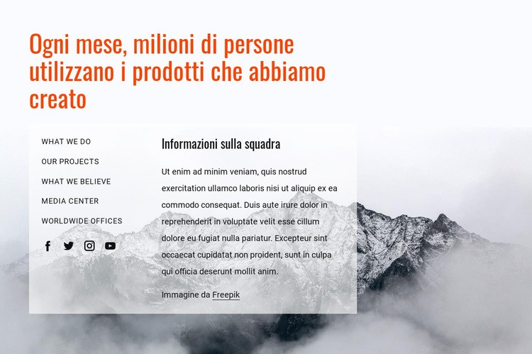 Come costruire grandi prodotti Modello HTML5