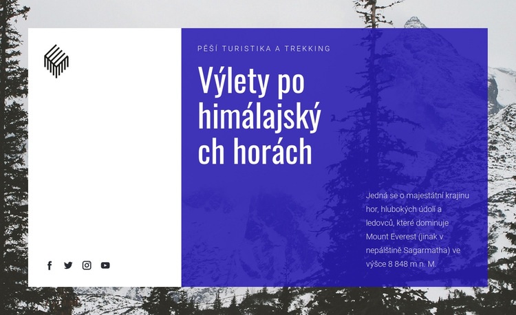 Výlety po himálajských horách Šablona HTML