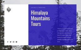 Himalaya Mountains Tours Design Template