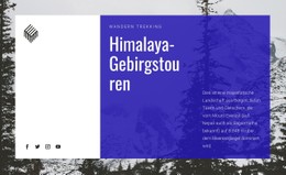 Himalaya-Gebirgstouren Designvorlage