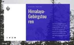 Himalaya-Gebirgstouren - Einfaches Website-Design
