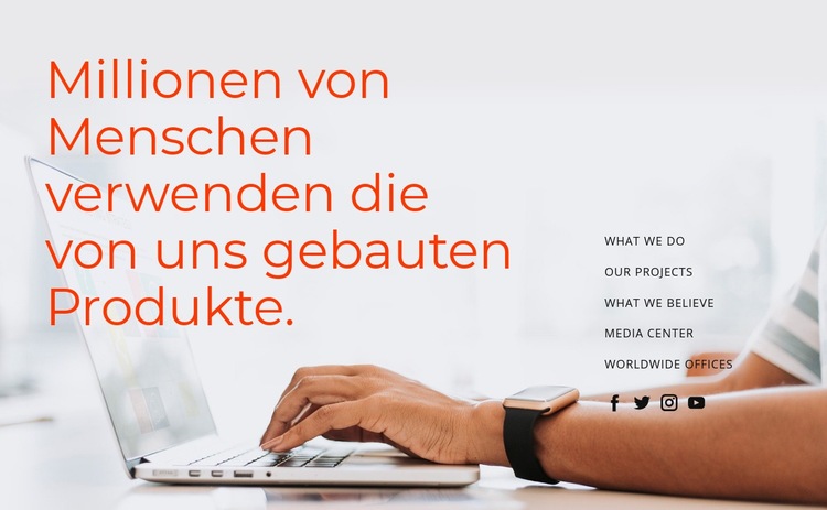 Software-Entwicklung Website-Vorlage