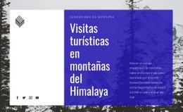 Visitas Turísticas En Montañas Del Himalaya - Plantilla Personalizada De Una Página