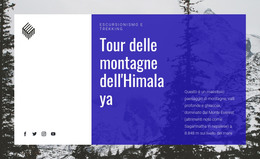 HTML Gratuito Per Tour Delle Montagne Dell'Himalaya