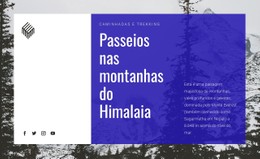 Passeios Nas Montanhas Do Himalaia Modelo De Design