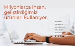 Yazılım Geliştirme CSS Ile Temel Html Şablonu