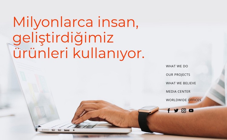 Yazılım geliştirme CSS Şablonu