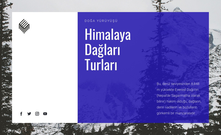 Himalaya Dağları Turları HTML Şablonu