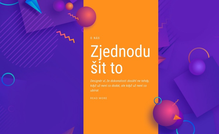 Zjednodušit to Téma WordPress