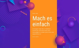 Mach Es Einfach – Kreative Mehrzweck-HTML5-Vorlage