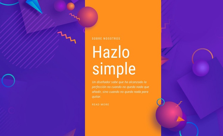 Hazlo simple Creador de sitios web HTML