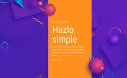 Hazlo Simple: Plantilla HTML5 Creativa Multipropósito