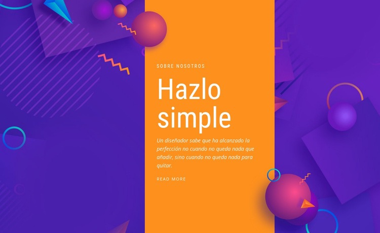 Hazlo simple Plantilla HTML5
