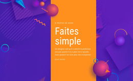 Faites Simple - Modèles De Thèmes HTML5 Gratuits