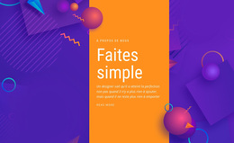 Faites Simple - Thème WordPress Moderne