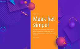 Maak Het Simpel - Modern WordPress-Thema