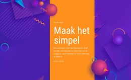 Prachtig Webontwerp Voor Maak Het Simpel